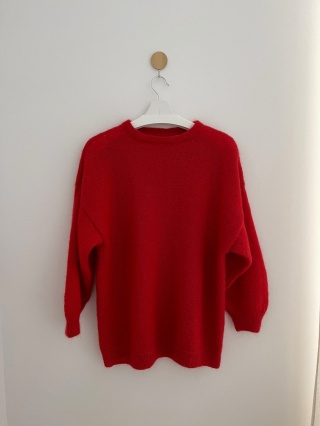 Sweter HANDMADE, moher - XL/XXL oversize