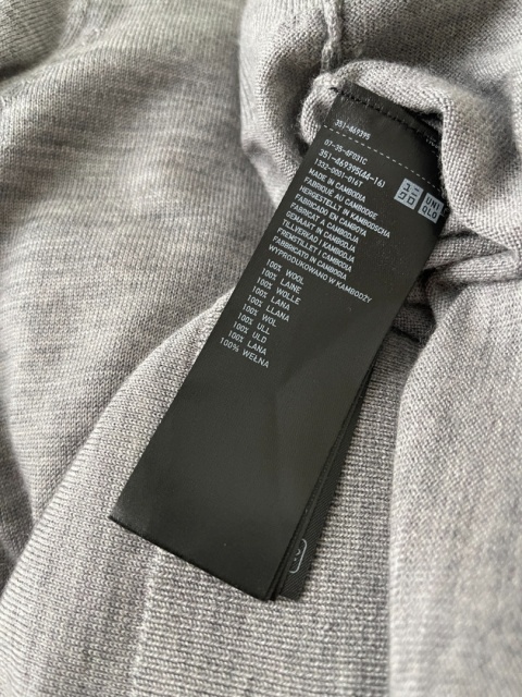 UNIQLO, 100% wełna merino - XL unisex