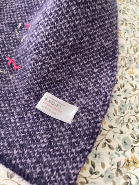 Szalik WHIT STUFF, wełna i angora - 27,5 x 194 cm