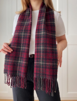 Szalik 100% wełna - 32 x 140 cm