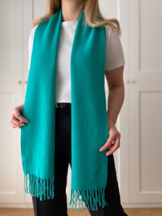 Szalik 80% wełna - 29 x 176 cm