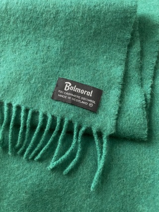 Szalik BALMORAL, wełna i kaszmir - 30 x 128 cm