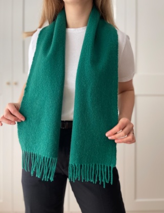 Szalik BALMORAL, wełna i kaszmir - 30 x 128 cm