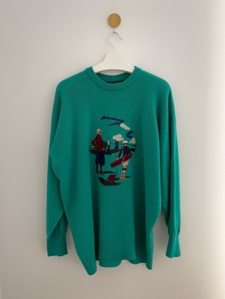 LYLE&SCOTT, 100% wełna jagnięca 2/3 XL oversize unisex