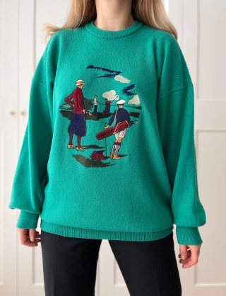 LYLE&SCOTT, 100% wełna jagnięca 2/3 XL oversize unisex