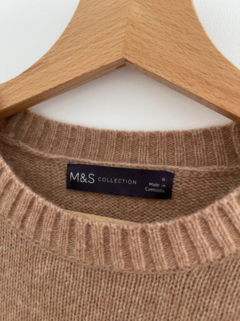 Sweter M&S, 80% wełna jagnięca - S