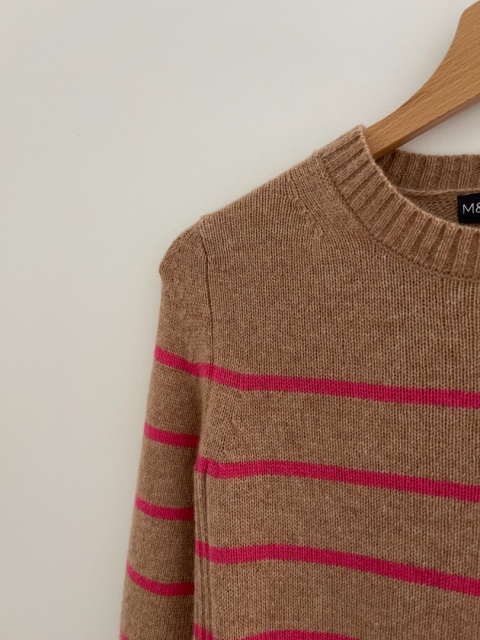 Sweter M&S, 80% wełna jagnięca - S