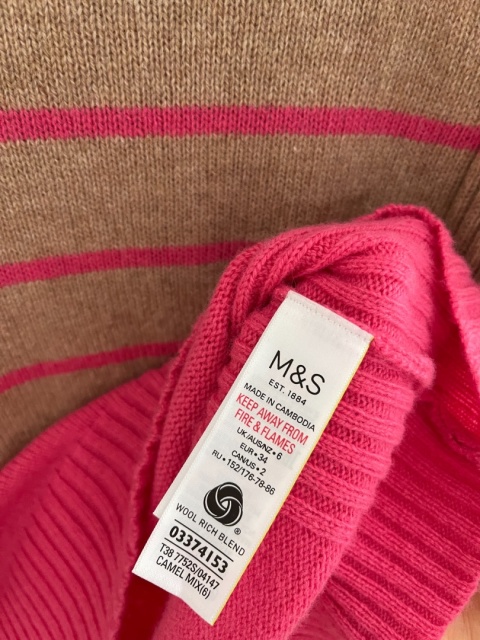Sweter M&S, 80% wełna jagnięca - S