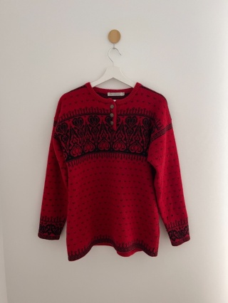 Sweter 100% wełna - M