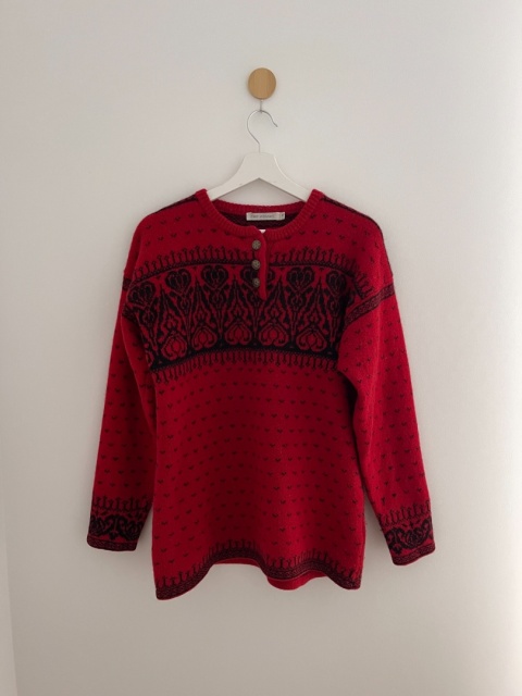 Sweter 100% wełna - M