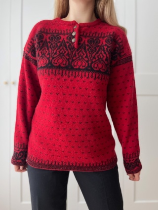 Sweter 100% wełna - M