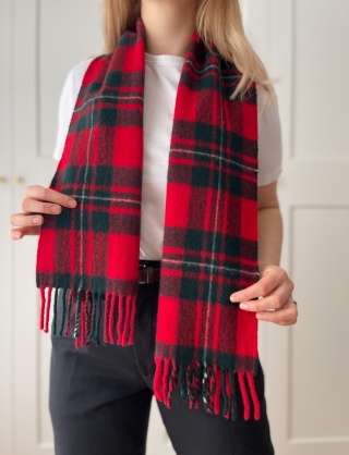 Szalik 100% wełna, 28 x 130 cm