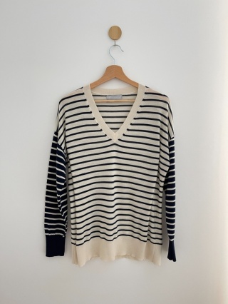 Sweter M&S, 100% wełna merino extrafine znak Woolmark - M/L