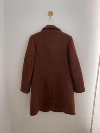 Płaszcz z wełną i alpaką - S