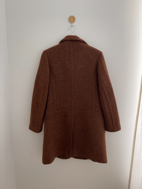 Płaszcz z wełną i alpaką - S