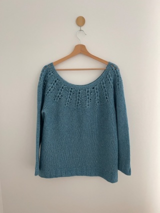 Sweter HANDMADE, 100% wełna - L/XL