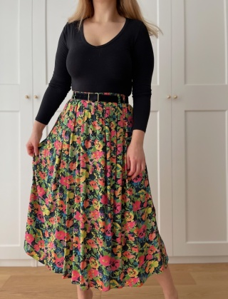 Spódnica VINTAGE, wiskoza - M/XL