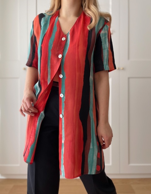 Koszula VINTAGE, 100% cupro - M/XL