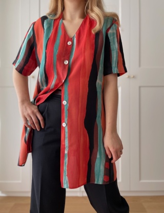 Koszula VINTAGE, 100% cupro - M/XL