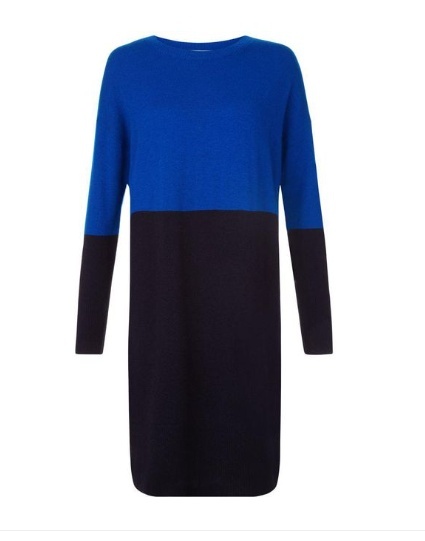 Ciepła sukienka HOBB'S LONDON, wełna merino, wiskoza, kaszmir - M