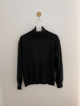 Grafitowy golf PIERRE CARDIN, 60% wełna - L/XXL