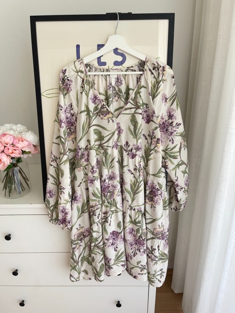 Sukienka H&M, wiskoza i poliamid - L/XL