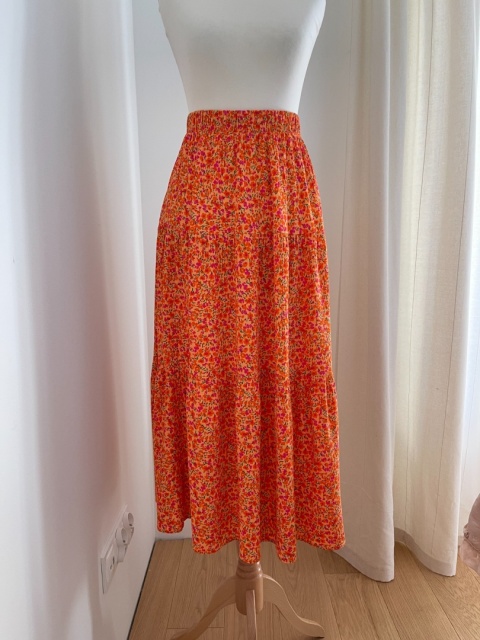 Spódnica midi JIMMY KEY, wiskoza - S/M