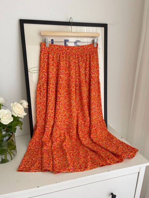 Spódnica midi JIMMY KEY, wiskoza - S/M