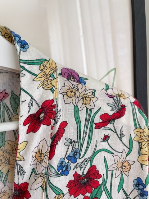 Szlafrok * kimono * narzutka * kopertowa sukienka ANKO, len i wiskoza - M/L