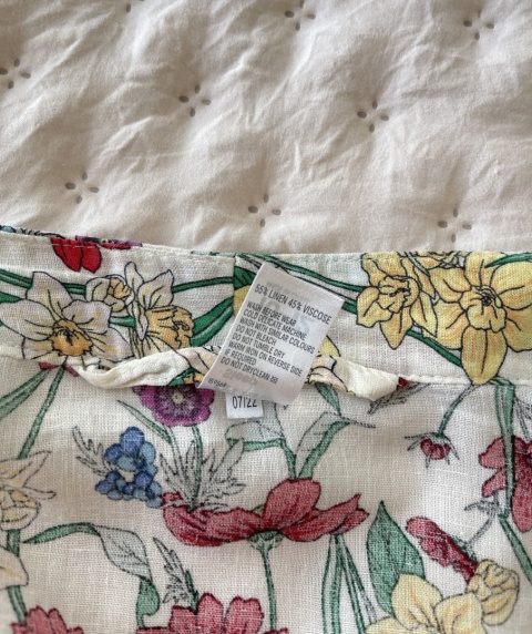 Szlafrok * kimono * narzutka * kopertowa sukienka ANKO, len i wiskoza - M/L