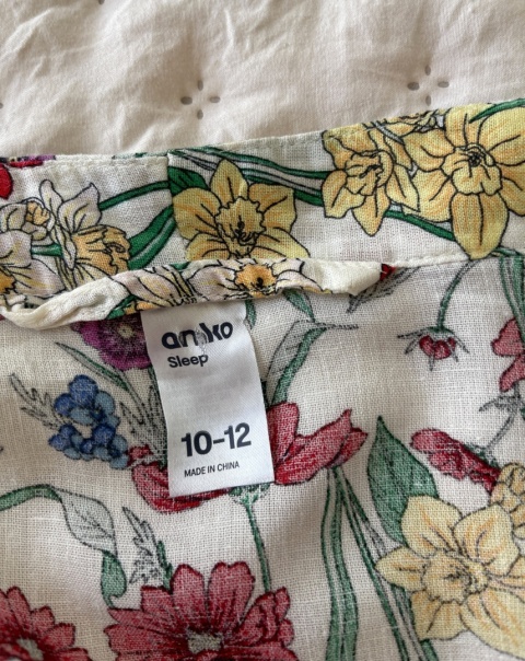 Szlafrok * kimono * narzutka * kopertowa sukienka ANKO, len i wiskoza - M/L