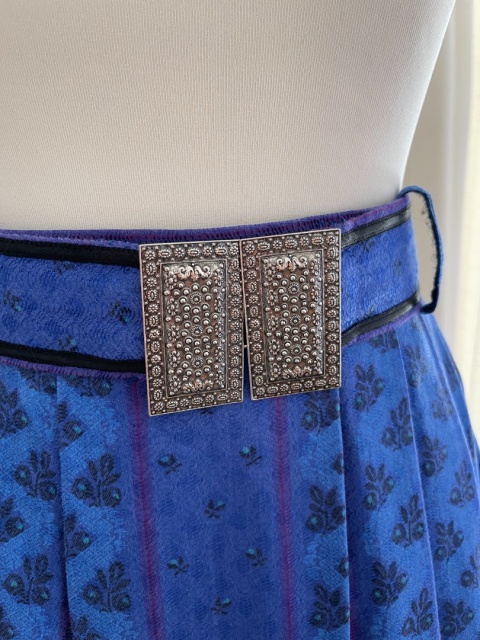 Spódnica vintage TRACHTEN, bawełna i wiskoza - S/M