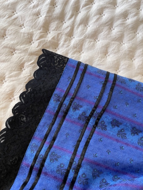 Spódnica vintage TRACHTEN, bawełna i wiskoza - S/M