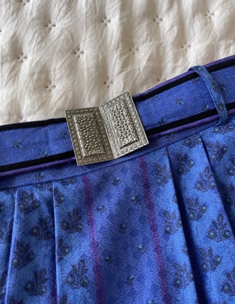 Spódnica vintage TRACHTEN, bawełna i wiskoza - S/M