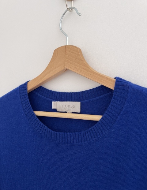 Ciepła sukienka HOBB'S LONDON, wełna merino, wiskoza, kaszmir - M