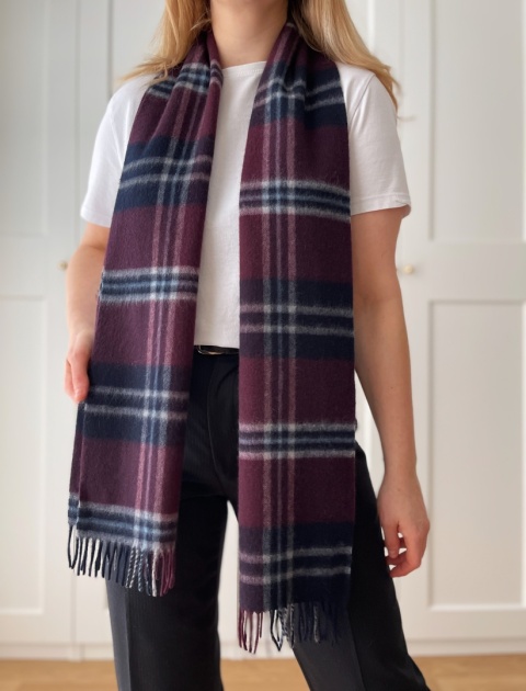 Szalik M&S, 100% wełna znak Woolmark, 30 x 168 cm NOWY