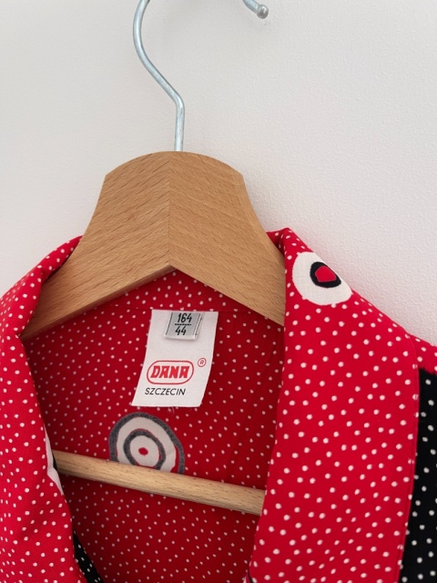 Koszula vintage DANA SZCZECIN, 100% wiskoza - M/XXL