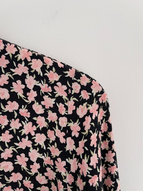 Koszula w kwiaty, wiskoza - S