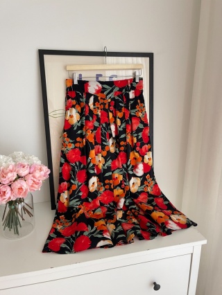 Spódnica vintage, bawełna - M/L