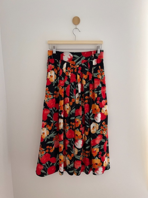 Spódnica vintage, bawełna - M/L