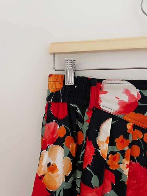 Spódnica vintage, bawełna - M/L