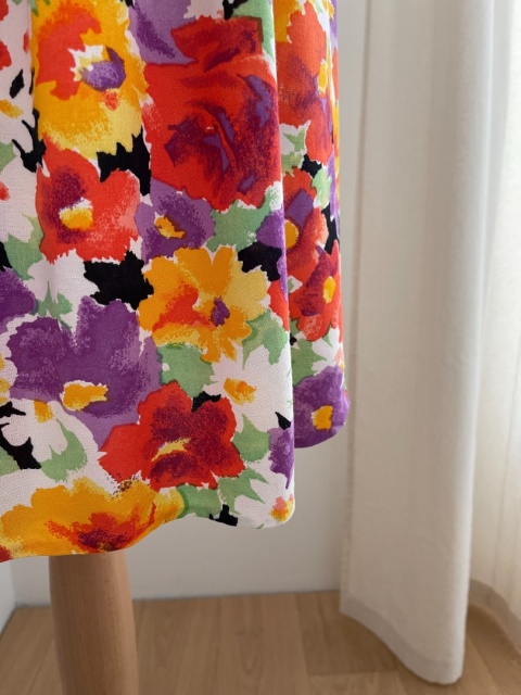 Kolorowa spódnica HANDMADE, wiskoza - M/XL