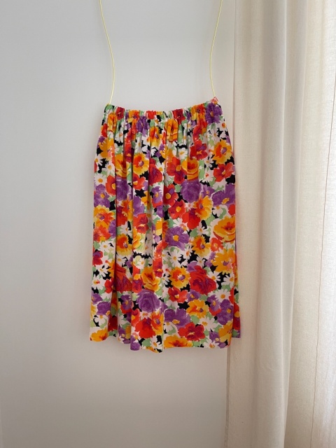 Kolorowa spódnica HANDMADE, wiskoza - M/XL