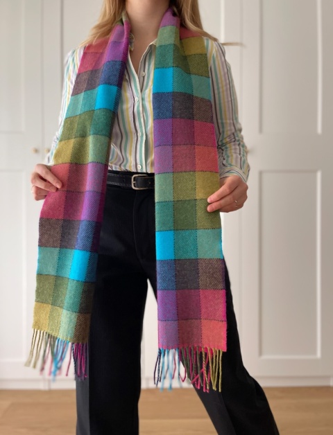 Szalik FOXFORD, 100% wełna - 29 x 185 cm