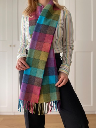 Szalik FOXFORD, 100% wełna - 29 x 185 cm