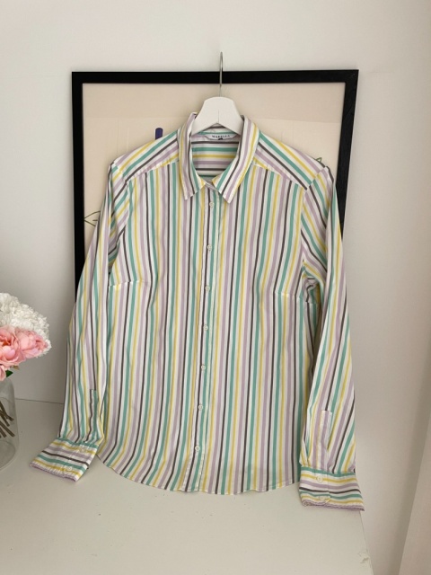 Koszula w paski MARELLA, bawełna i elastan - L