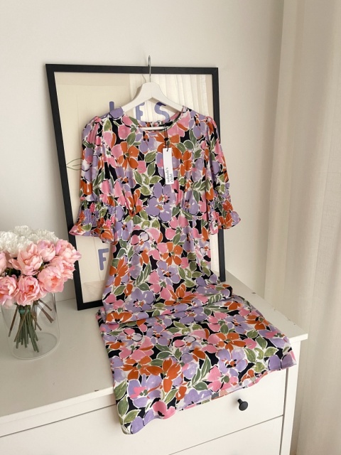 Sukienka NOBODY'S CHILD, wiskoza - M NOWA Z METKĄ