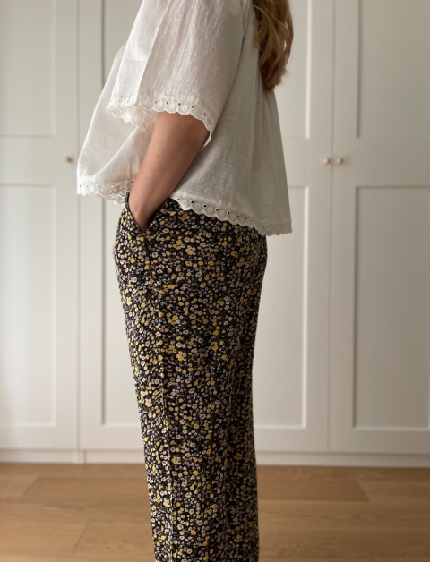 Spodnie na gumkę PIECES, wiskoza Ecovero - M/L