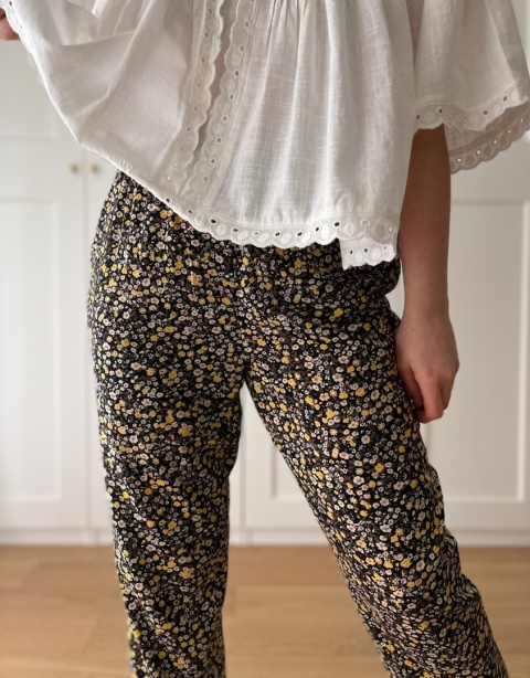 Spodnie na gumkę PIECES, wiskoza Ecovero - M/L