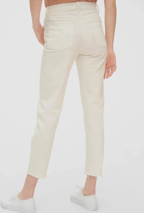 Spodnie off-white GAP, bawelna i elastan - S